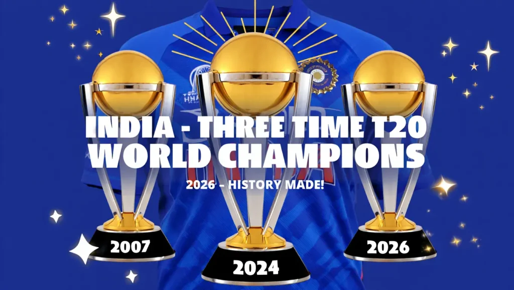 India Won T20 World Cup 2026 — Third Title, History Made