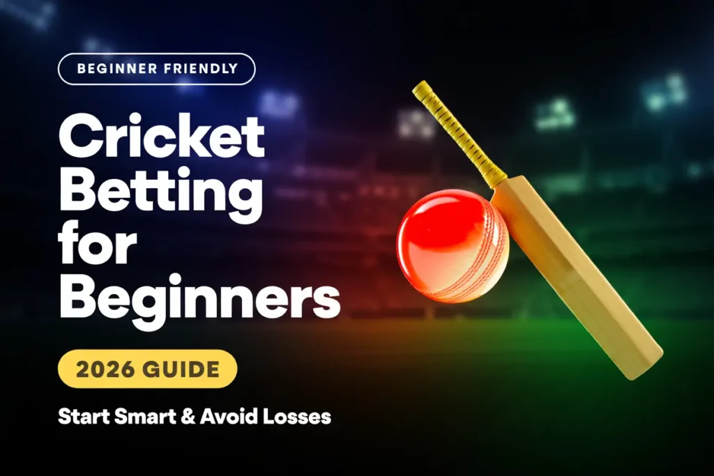 Cricket Betting for Beginners (2026 Guide) – Start Smart & Avoid Losses